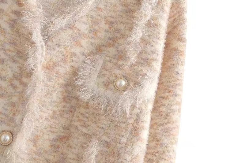 Women Clothing Bright Silk Sweater Autumn Advanced Knitted Winter Coat