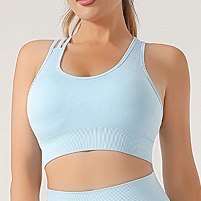 Shock-Absorbing Bra Seamless Knitted Sexy Sports Vest