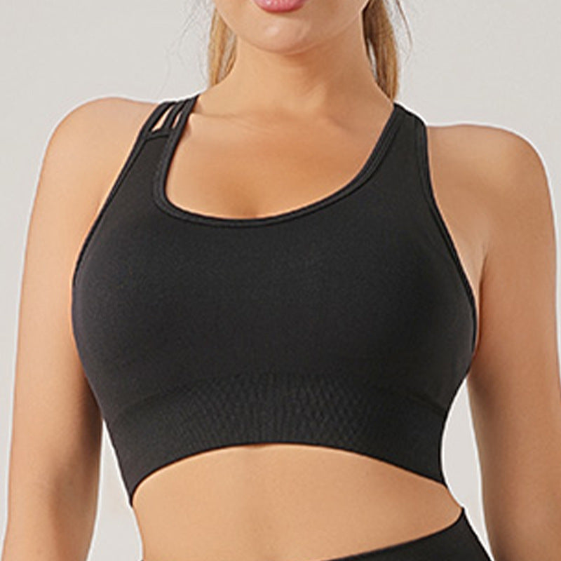 Shock-Absorbing Bra Seamless Knitted Sexy Sports Vest