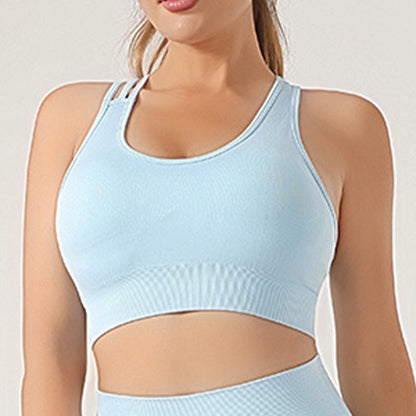 Shock-Absorbing Bra Seamless Knitted Sexy Sports Vest