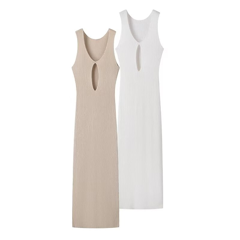 Summer Women Clothing Sexy Slimming V neck Sleeveless Hollow Out wear.