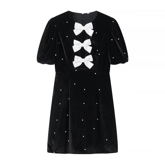 Women Clothing Spring Dress Personality Street Sleeve Hollow Out wear.