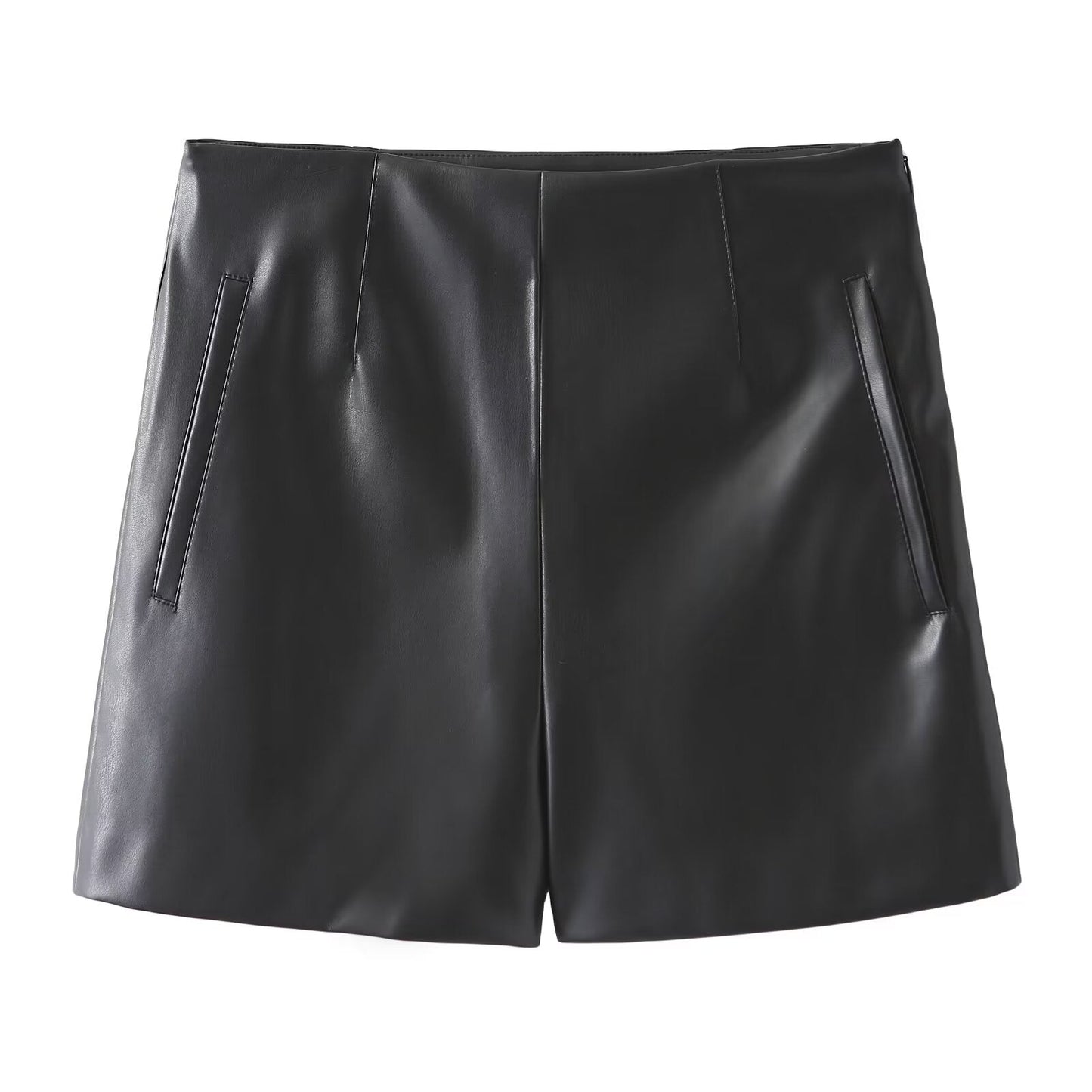 Leather Shorts Goods Autumn Small Quality Split A line High Waist Faux