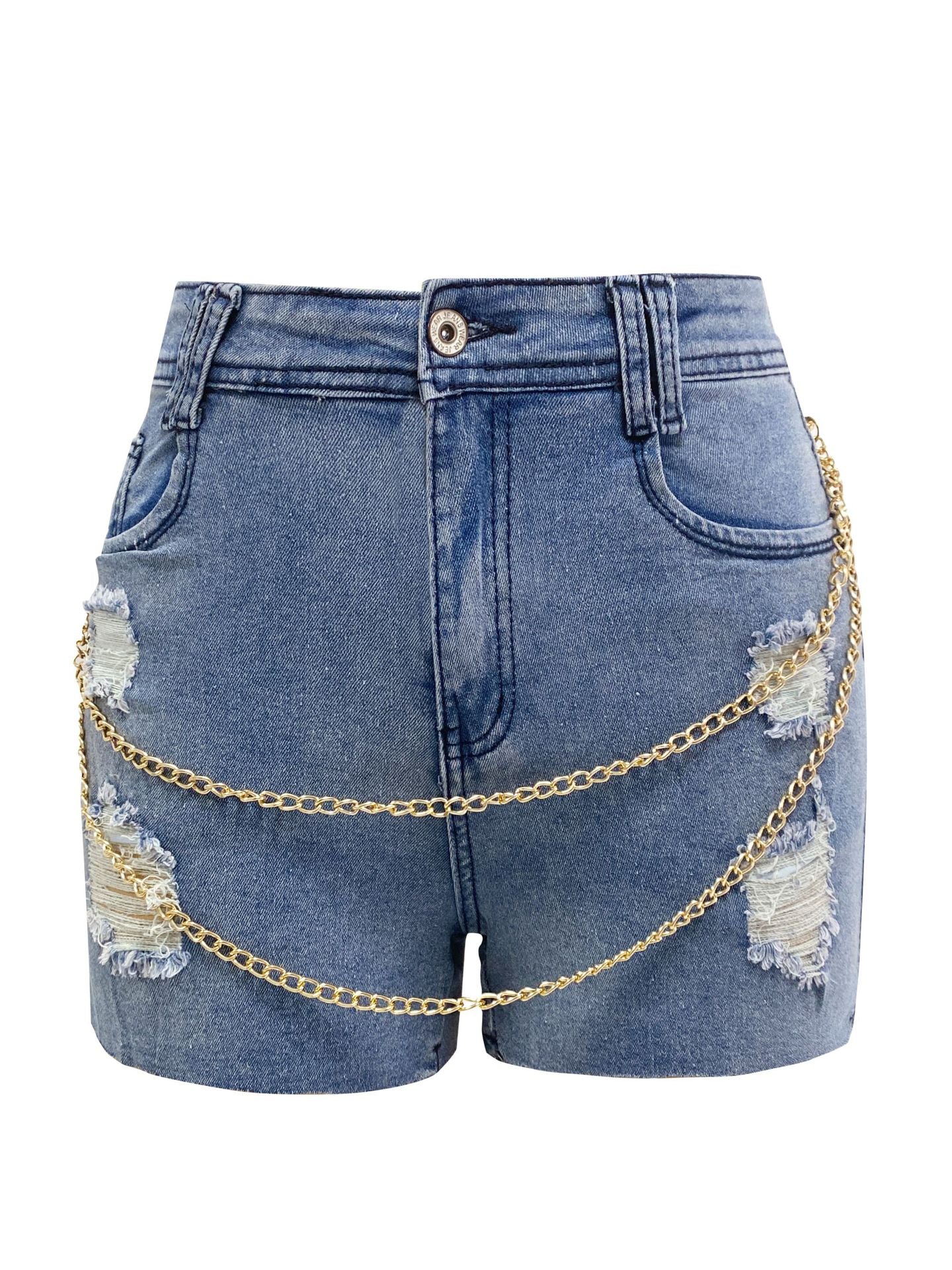 Denim Shorts Summer HighWaist Denim Short Women Handmade Slimming Pant