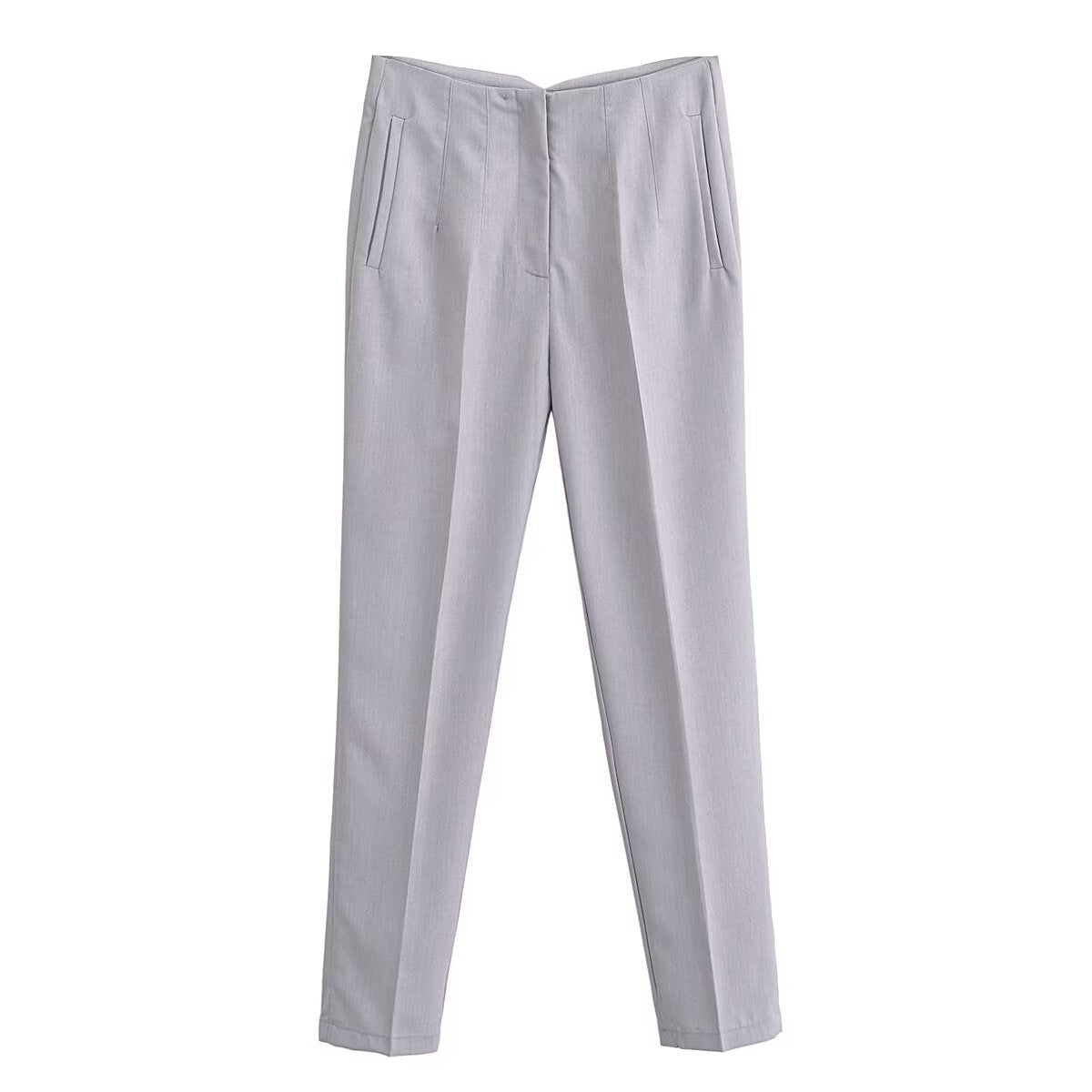 Autumn High Waist Slimming Waist Pleated Work Pant