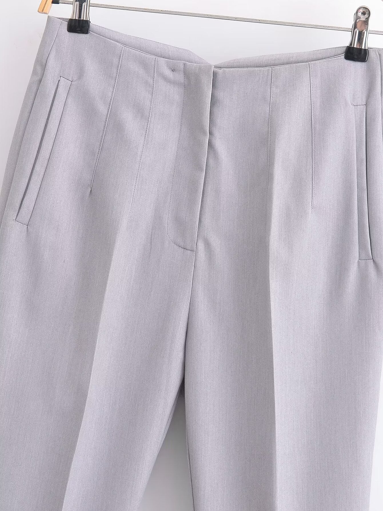 Autumn High Waist Slimming Waist Pleated Work Pant