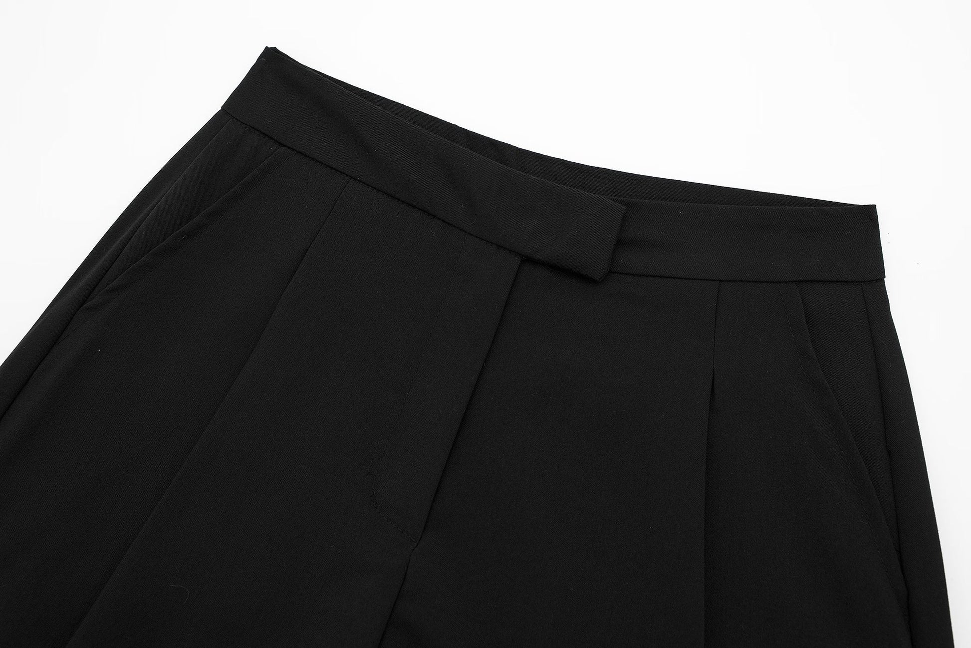 High Waist Women Summer Loose Korean Girls Black Shorts  A Line wears.