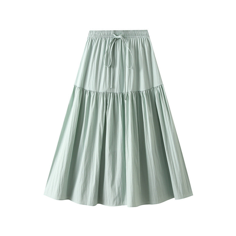 Skirt French Hipster Elastic High Waist Skirt Slimming Skirt 