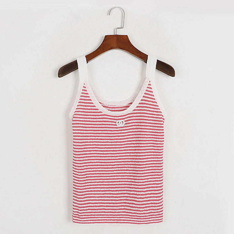 Classic Striped Vest Bottoming Sling Thin Slim Fit