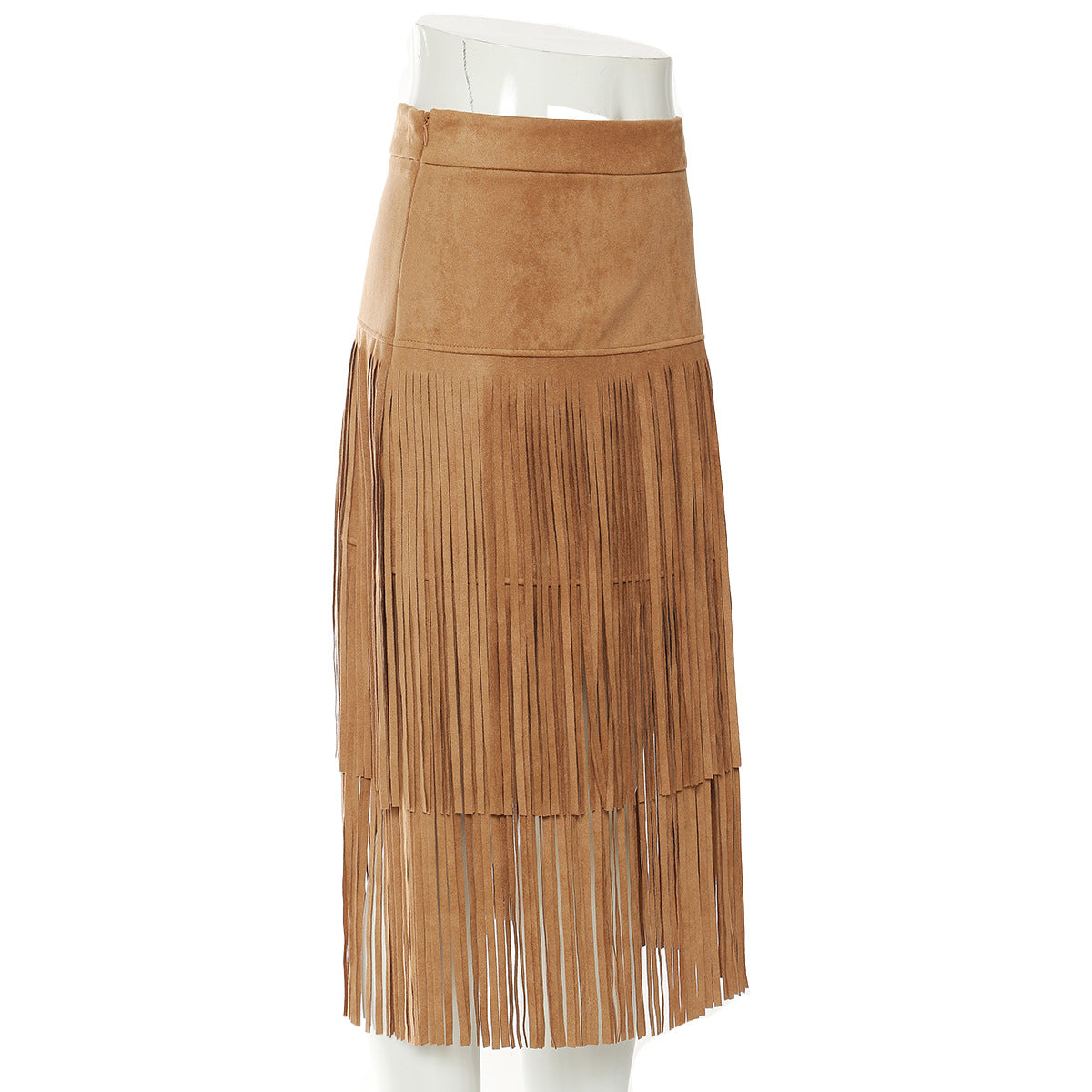 Skirt Winter Cowboy Wild Heavy Industry Tassel Mid Length Skirt 