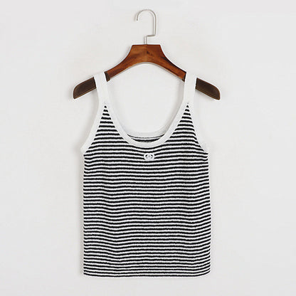 Classic Striped Vest Bottoming Sling Thin Slim Fit