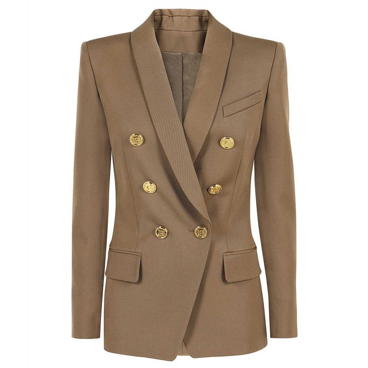 Spring Autumn Advanced Women Blazer Classic Green Collar Blazer High Quality