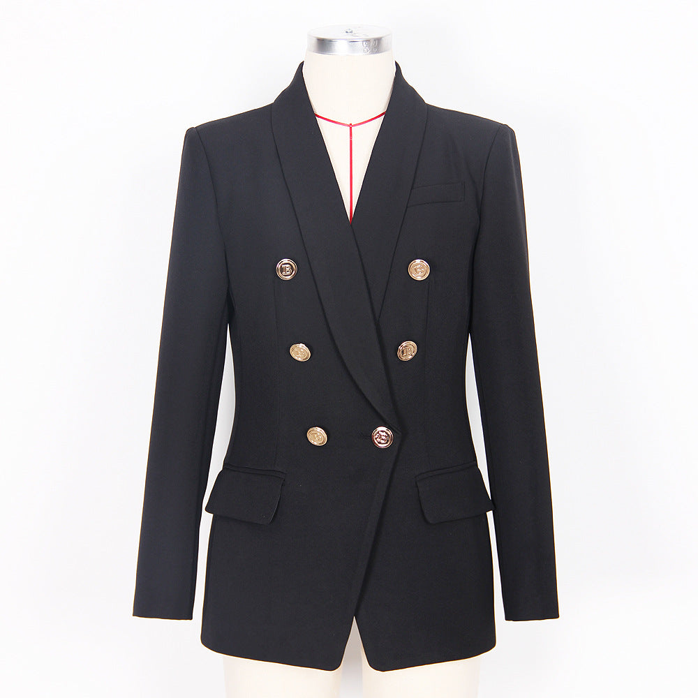 Spring Autumn Advanced Women Blazer Classic Green Collar Blazer High Quality