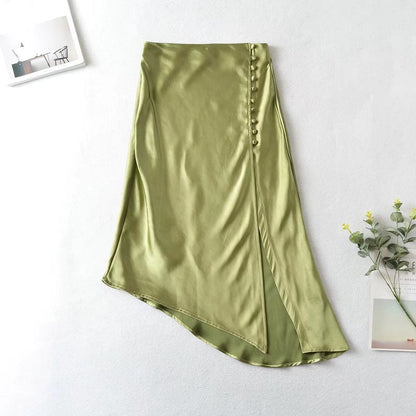  skirt Summer Two-Color French Soft Light Acetate Gold Merimatti