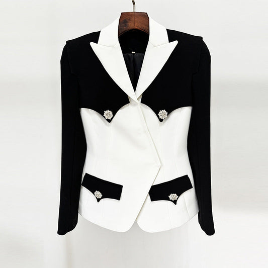 Black and White Blazer - Perfect Balance of Modern and Classic Style