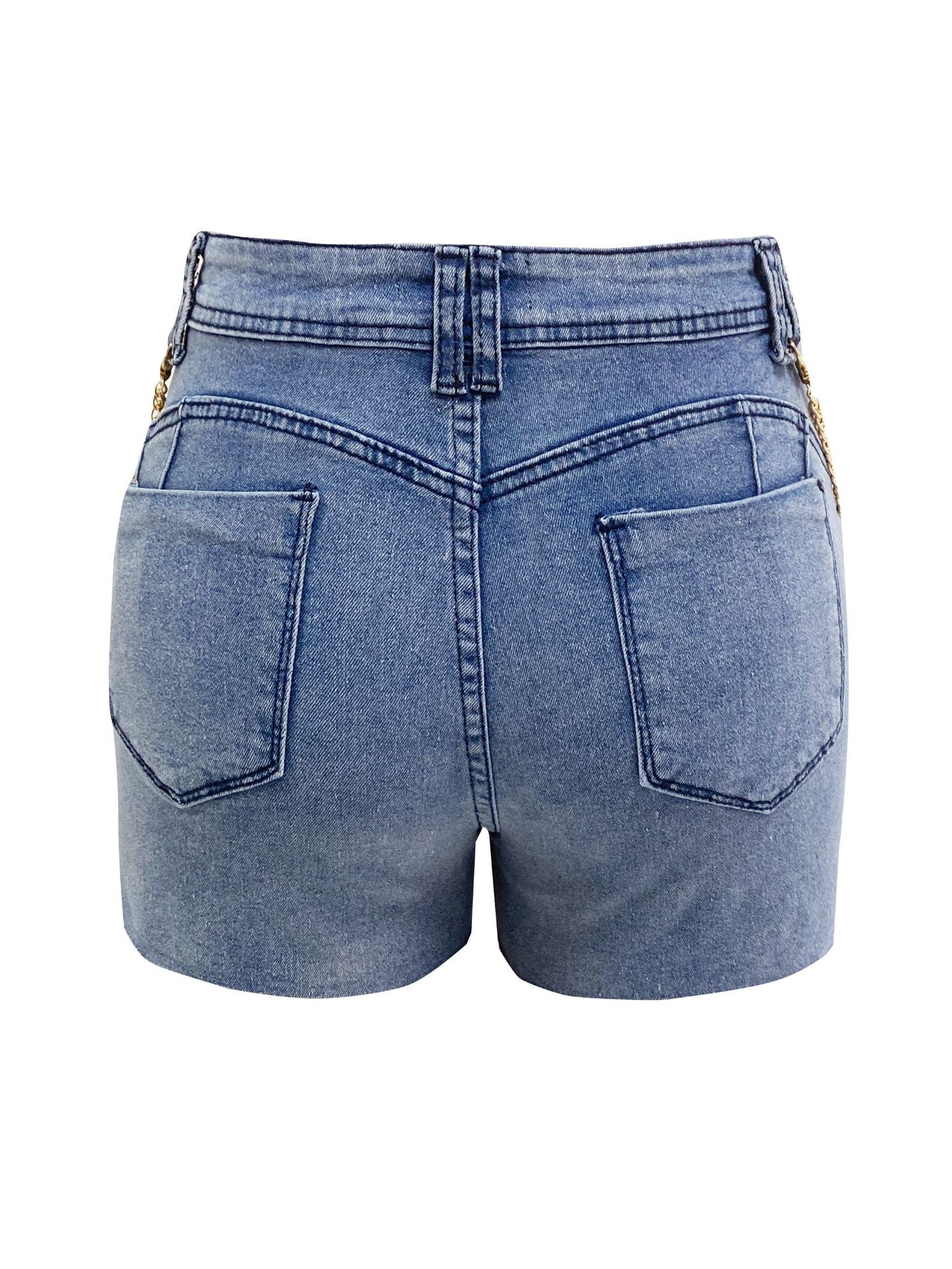 Denim Shorts Summer HighWaist Denim Short Women Handmade Slimming Pant