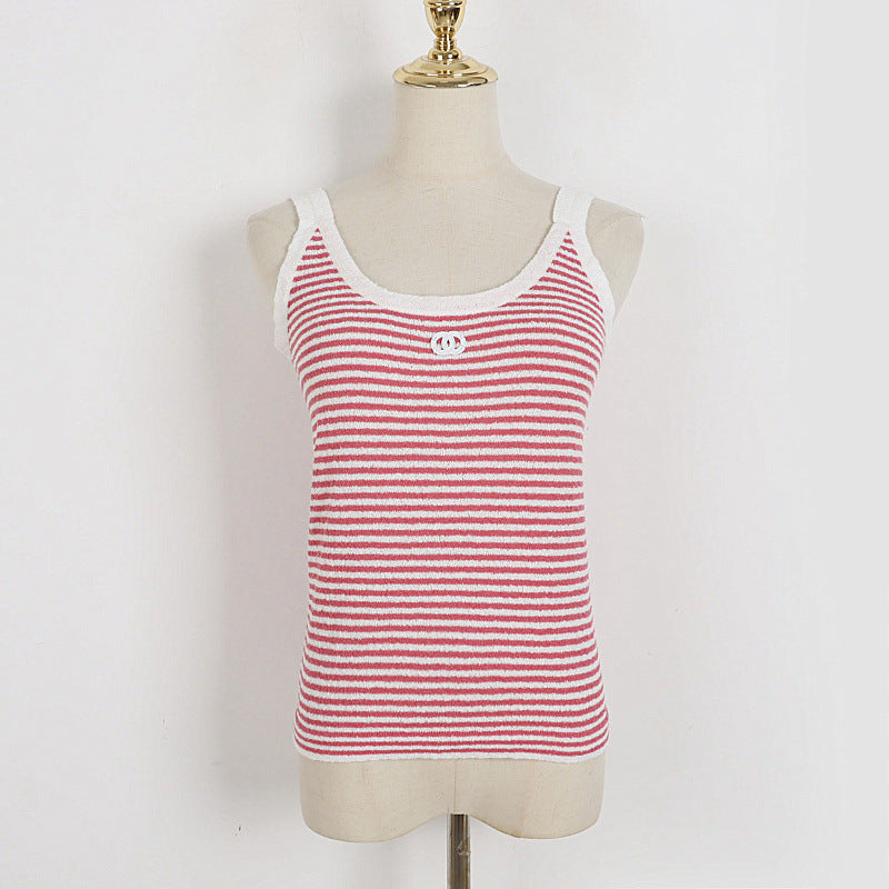 Classic Striped Vest Bottoming Sling Thin Slim Fit